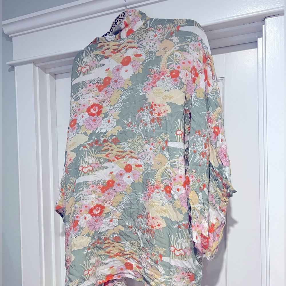 Spell - Gypsy Sisters Kimono - OS - Sage - Vintage - Picture 4 of 7